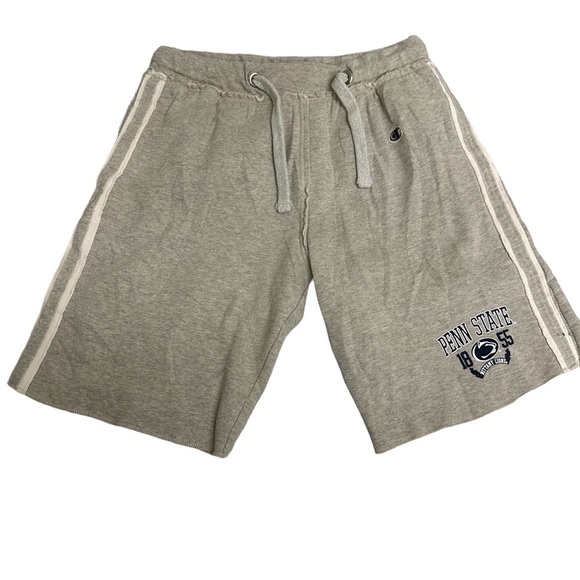 Penn‎ State Cut Off Sweats by Champion Gray Medium Shorts Excellent Unisex - Picture 1 of 7